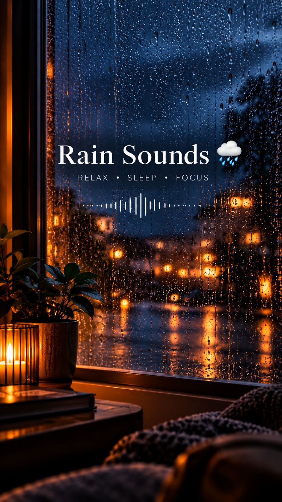 Gentle rain sounds